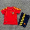2008 Spanish Home Stadium Retro Children's Soccer Jersey