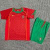 2004 Portugal Home Stadium Children's Retro Soccer Jersey