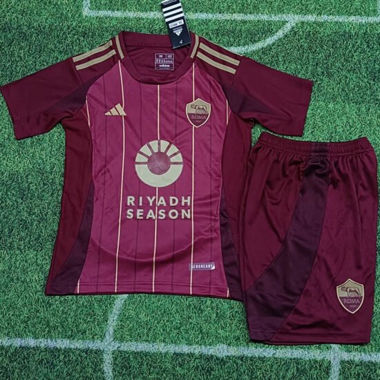 2024-25 Roma home children's football jersey