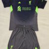 25-26 LIV Black GoalKeeper Kids Soccer Jersey *绿标