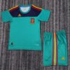 2010 Spanish Green Goalkeeper Retro Children's Soccer Jersey