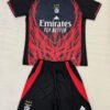 25-26 season Benfica black concept children's football jersey