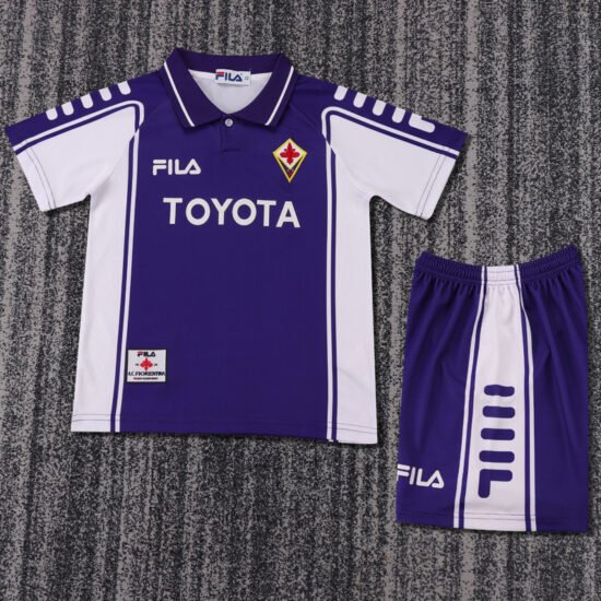 1999-2000 Fiorentina home retro football jersey for children
