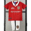 1999-2000 Manchester United Home Retro Football Jersey for Children