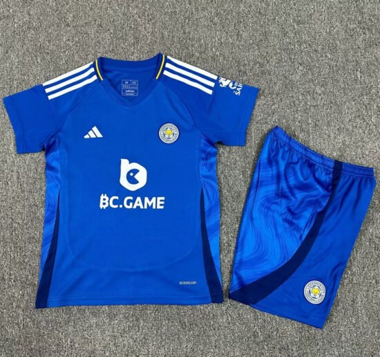 2024-25 Leicester City home children's football jersey