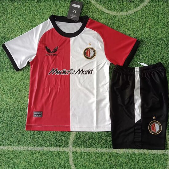 Feyenoord home children's football jersey for the 2024-25 season