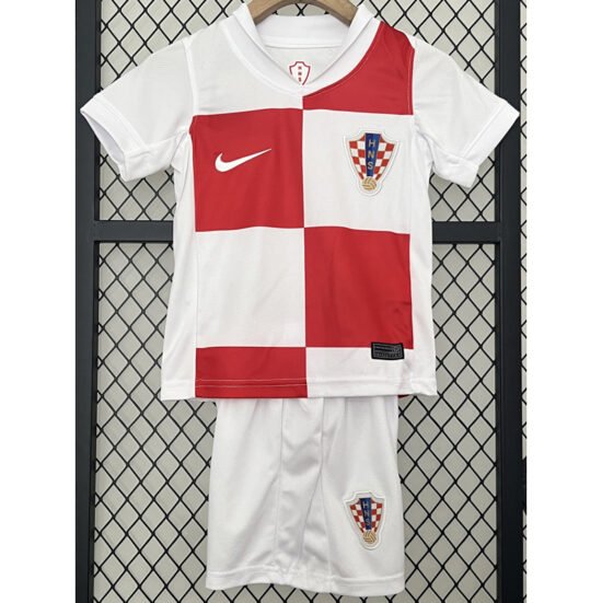 2024-25 Croatia home children's football jersey