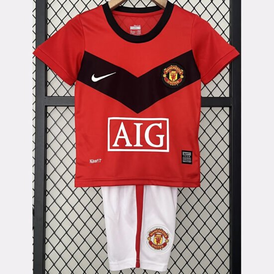 2009-2010 Man Utd Home Kids Retro Soccer Jersey