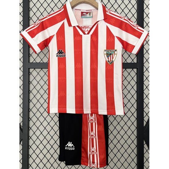 1995-1997 Athletic Bilbao Home Stadium Children's Retro Soccer Jersey