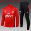 25-26 Al-Hilal Red Kids Half Pull Tracksuit