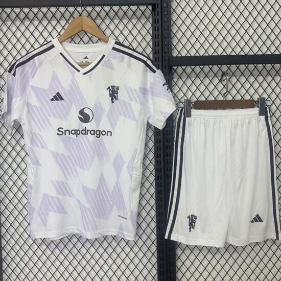 25-26 Manchester United away children's football jersey