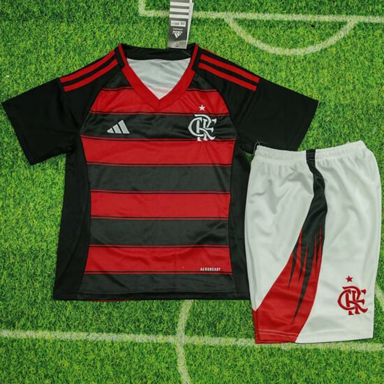 25-26 Flamengo home children's football jersey