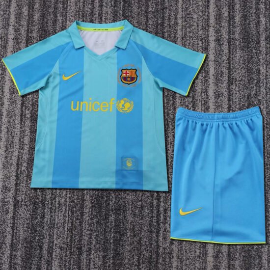 2007-2008 season Barcelona away team children's retro football jersey