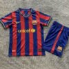2009-2010 Barcelona home retro football jersey for children