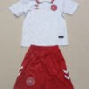 2024-25 season Denmark away children's football jersey
