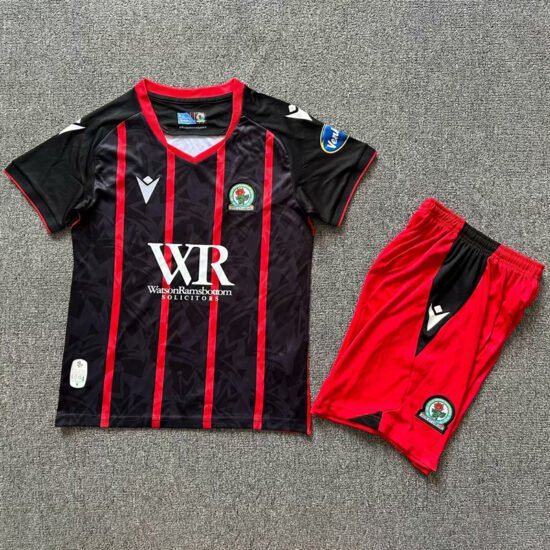 2024-25 Blackburn away children's soccer jersey