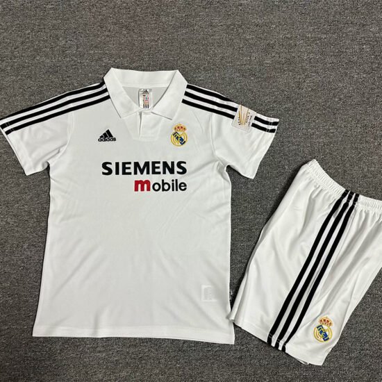 2002-2003 RMA Home Kids Retro Soccer Jersey