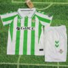 2024-25 season Real Betis home children's football jersey