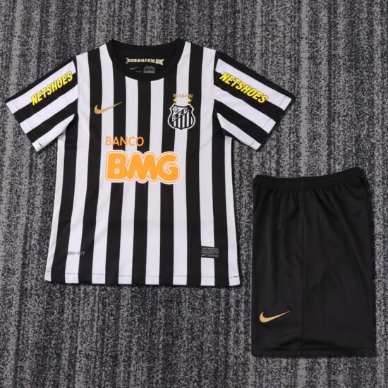 2013 Santos Football Club Away Retro Children's Football Jersey