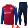 24-25 BAR Red Kids Half Pull Tracksuit (Children's Clothing) (Half Zipper)