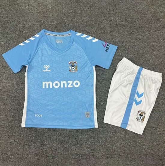24-25 season Coventry City home children's soccer jersey