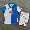 24-25 Blackburn Home Kids Soccer Jersey