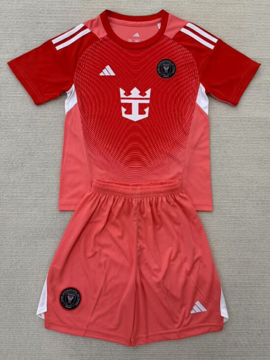 25-26 Inter Miami Orange GoalKeeper Kids Soccer Jersey