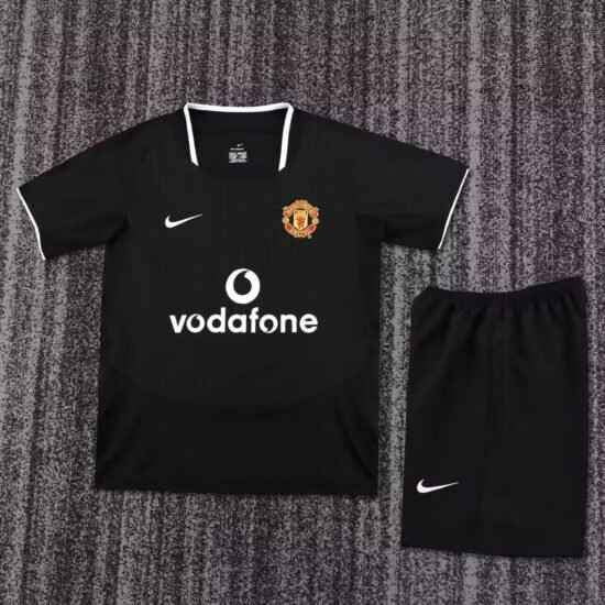 2003-2004 Manchester United away retro football jersey for children
