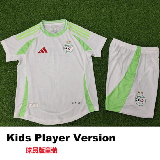 24-25 Algeria Home Kids Player Version Soccer Jersey