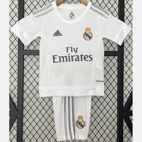 2015-2016 RMA Home Retro Children's Soccer Jersey